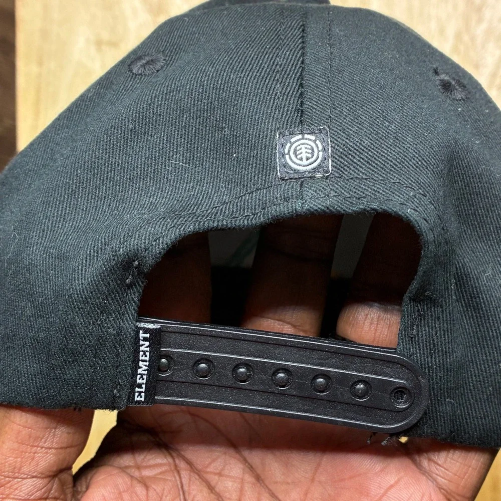 Element Skateboards Hat Black Multicolor Logo Snapback Adjustable Cap OS